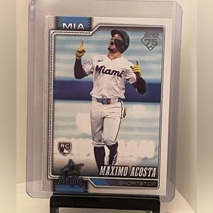 MAXIMO ACOSTA 2026 TOPPS SERIES 1 BASEBALL ROOKIE CARD 75th Anniversary